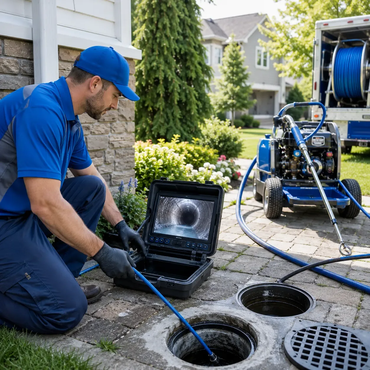 Outdoor drain cleaning professionals serving Bronson, TX