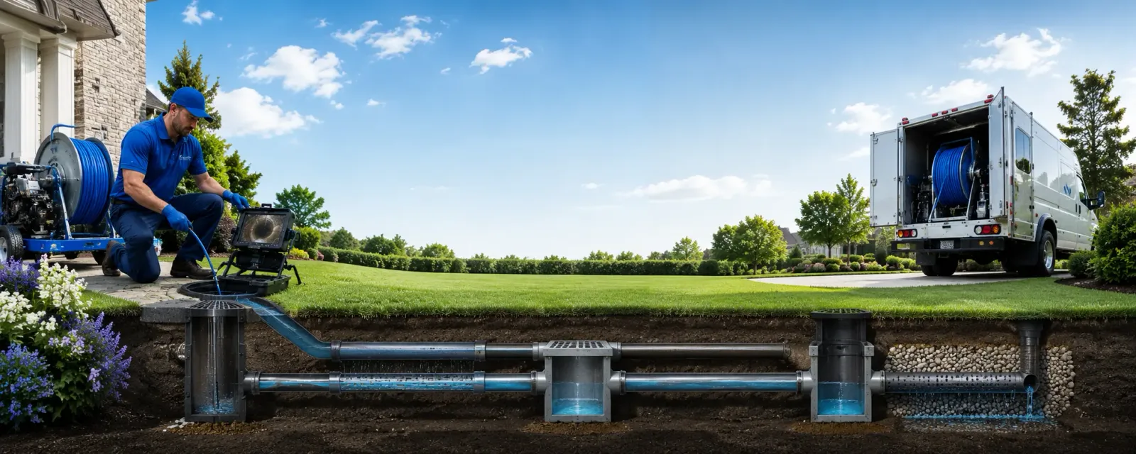 Outdoor drain cleaning information for Bronson, TX